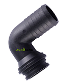 Коліно всмоктувального фільтра 32/90 Agroplast Патрубок всмоктувального фільтра обприскувача Агропласт, фото 3