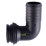 Коліно всмоктувального фільтра 32/90 Agroplast Патрубок всмоктувального фільтра обприскувача Агропласт, фото 4