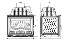 Камінна топка KawMet W17 DECOR 16KW, фото 2
