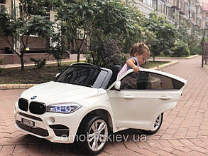 Дитячий електромобіль джип BMW X6, АКБ 12 V 20 AH, 2 мотори, підсвітка днища, заряджання для мобільного
