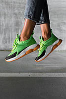 Versace Cross Chainer Green Neon женские кроссовки. Зеленые кроссовки Версаче Кросс Чайнер Грин Неон.
