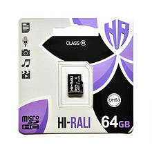 Карта пам " яті microSDHC (UHS-3) 64GB class 10 Hi-Rali