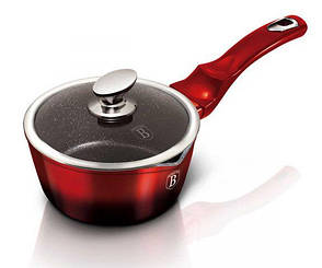 Ківш з кришкою BERLINGER HAUS Metallic Line Black Burgundy 16х7,5 см - 1.2 л Колір червоний 6100BH