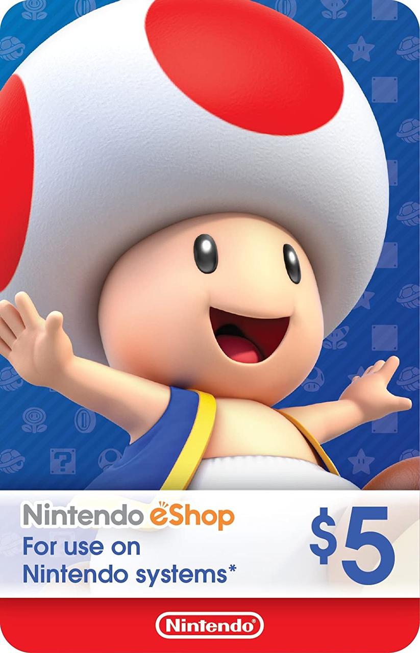 Nintendo EShop Card $5 (USA) — Купить Недорого на Bigl.ua (1258948266)