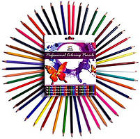 Великий набір для малювання, кольорові олівці 48 кольорів
