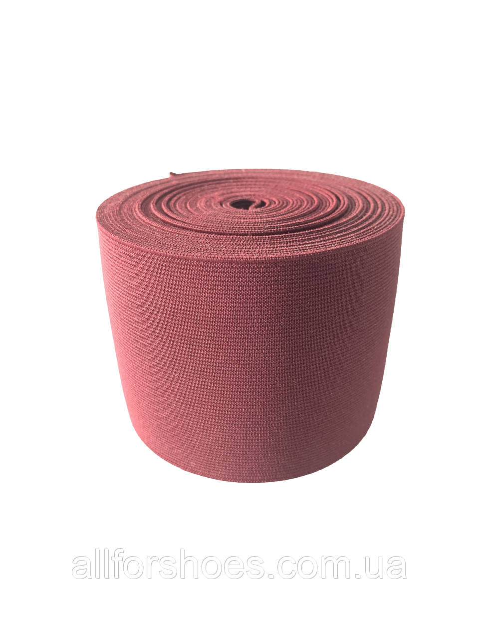 Гумка текстильна, взуттєва бордова Італійська