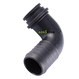 Коліно насоса обприскувача 32/90 Agroplast Патрубок насоса обприскувача Агропласт, фото 7