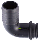 Коліно насоса обприскувача 32/90 Agroplast Патрубок насоса обприскувача Агропласт, фото 4