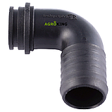 Коліно насоса обприскувача 32/90 Agroplast Патрубок насоса обприскувача Агропласт, фото 6