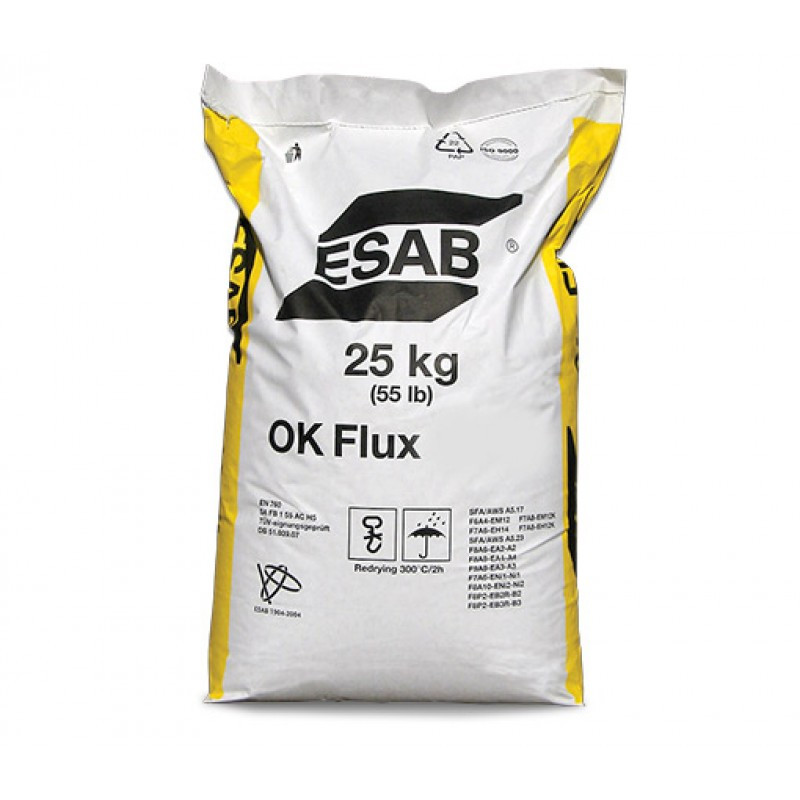 Зварювальний флюс OK Flux 10.77 EN ISO: S A AB 1 67 AC H5