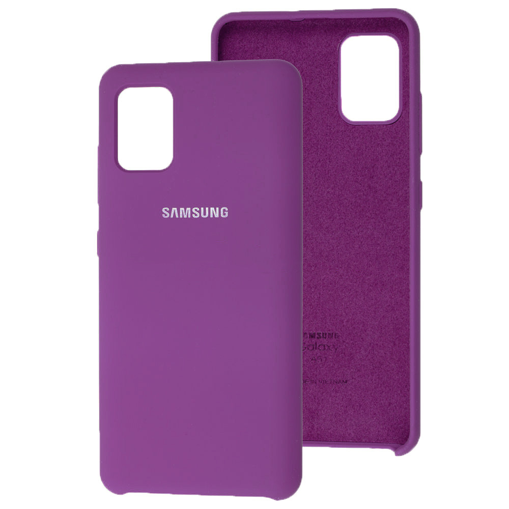 Чохол Silicone Case для Samsung Galaxy A51 Dark Burgundy