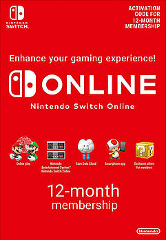 Nintendo Switch Online Gift Card 12 місяців, EU/UA-регіон