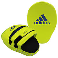 Лапы боксерские Adidas Training Curved Focus Mitt Short (ADISBAC01) Yellow/Blue