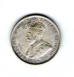 Британський Цейлон 50 086 1927г.Георг 5 срібло П36, фото 2