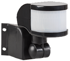 Датчик руху ДД-018В 1100 Вт 270град 12м IP44 чорний IEK