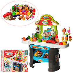 Іграшковий дитячий магазин, касовий апарат, сканер, продукти 008-911