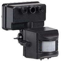 Датчик руху ДД-019 1100 Вт 120град 12м IP44 чорний IEK