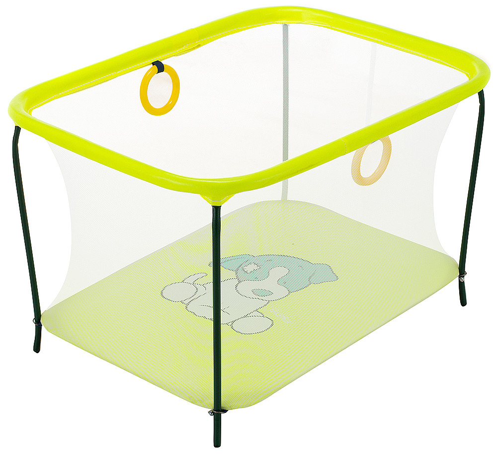 Манеж Qvatro LUX-02 дрібна сітка жовтий (dog)