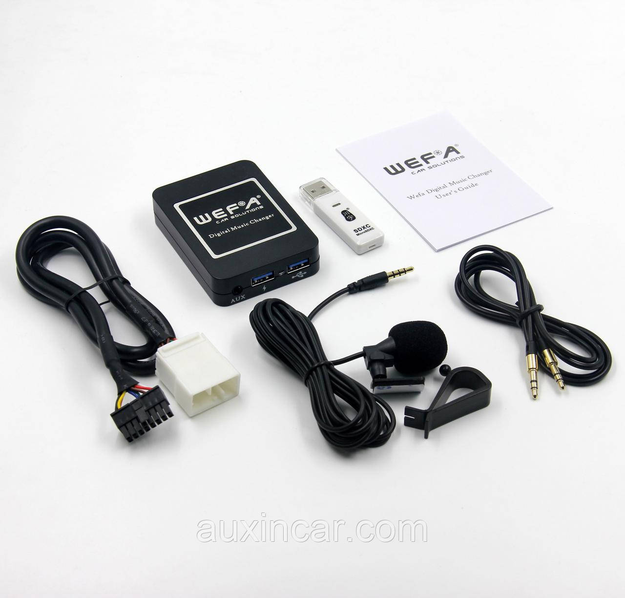 Емулятор сд чейнджера Wefa WF-606 Bluetooth/MP3/USB/AUX до мотоцикла Honda Goldwing GL