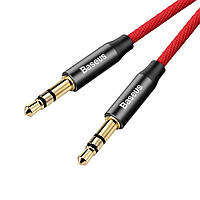 Аудио - кабель AUX Baseus Yiven Audio Cable M30 1.0 M Red+Black (CAM30-B91)