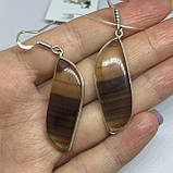 Флюорит сережки з натуральним флюоритом в сріблі Індія, фото 2