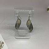 Флюорит сережки з натуральним флюоритом в сріблі Індія, фото 6