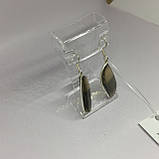 Флюорит сережки з натуральним флюоритом в сріблі Індія, фото 7