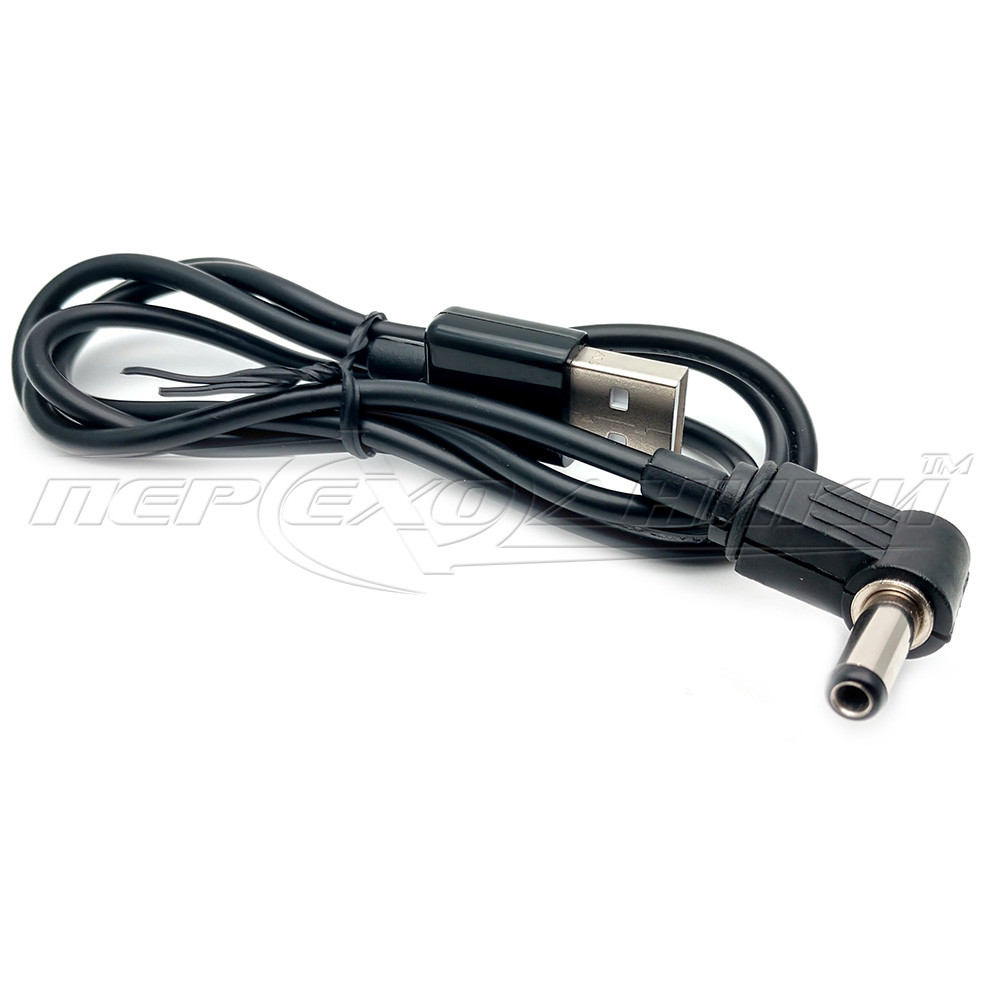 Кабель питания USB to DC 5.5 x2.5 мм, угловой, 0.9 м - фото 2 - id-p1259045140