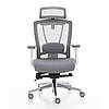КРІСЛО КОМП'ЮТЕРНЕ З ПІДГОЛІВНИКОМ ENRANDNEPR ERGO CHAIR 2 Grey, фото 2