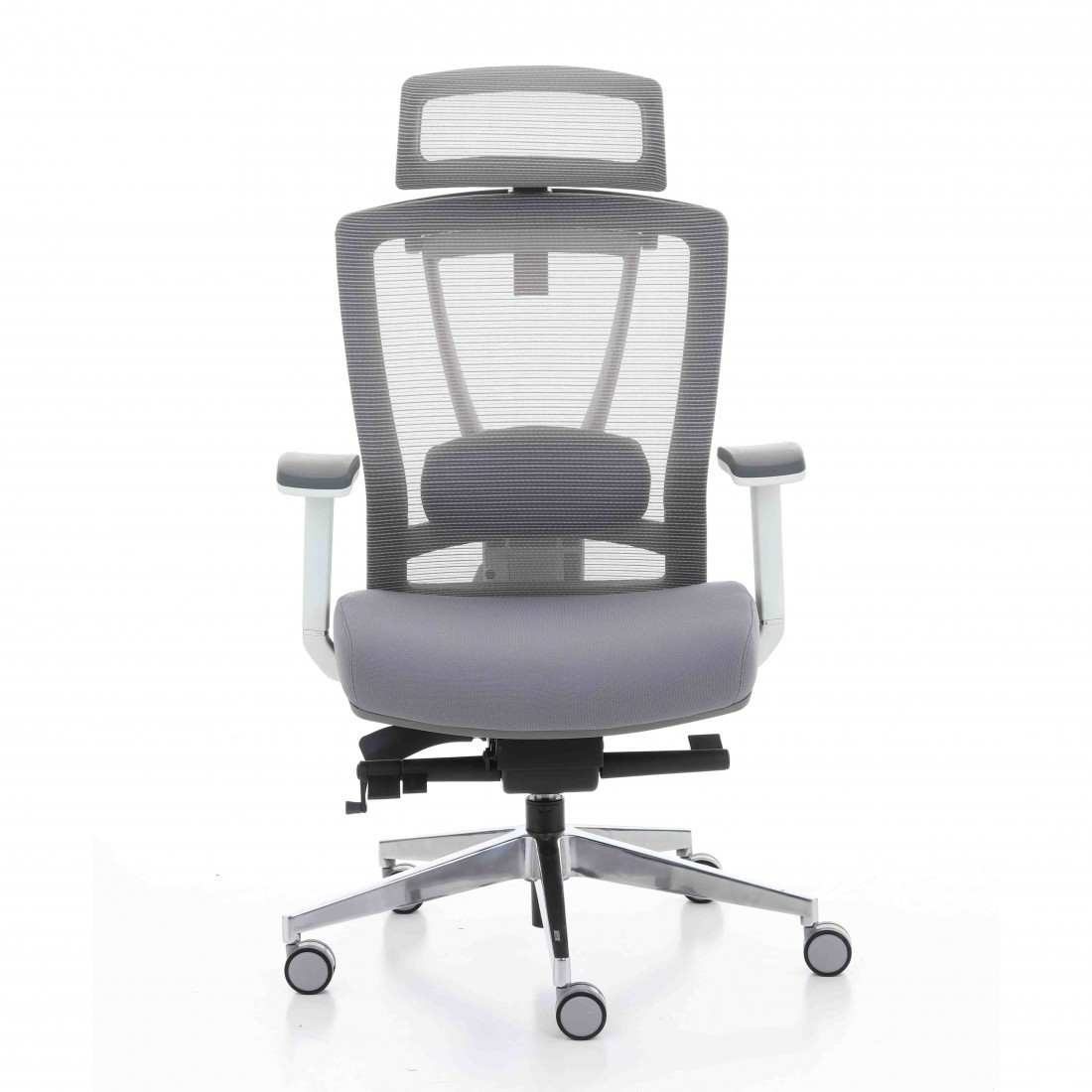 КРІСЛО КОМП'ЮТЕРНЕ З ПІДГОЛІВНИКОМ Enrandnepr ERGO CHAIR 2 Grey - фото 2 - id-p1259052108