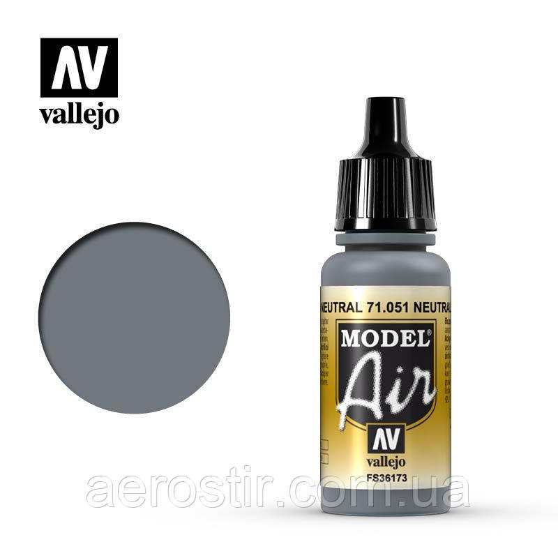 Акрилова фарба Neutral Grey 17 мл. Vallejo 71051