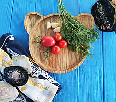 Дошка дерев'яна "Cat"Котик сервірувальна тарілка 24х25 см