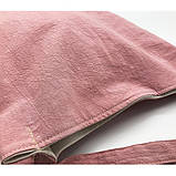 Літня текстильна сумка. Світло-рожева, фото 3