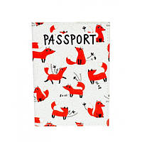 Обкладинка для паспорта Лисички