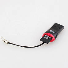 Адаптер, USB Картрідер - microSD. Перехідник читання карт пам'яті microSD