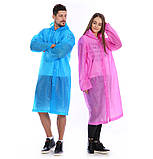 Плащ-дощовик EVA Raincoat Унісекс. Рожевий, фото 6