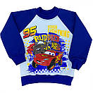 Реглан дитячий для хлопчика з принтом Тачки двунитка, фото 3