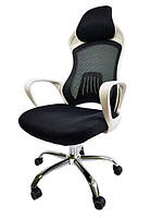 Офісне крісло комп'ютерне Eclipse D38W White робоче для дому офісу
