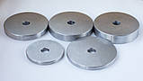 Блін диск для штанги і гантелей 1кг сталевий (металевий, сталь), фото 3