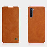 Nillkin OnePlus Nord Qin leather Brown case Шкіряний Чохол Книжка, фото 5