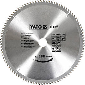 Диск пильний по дереву YATO YT-6078