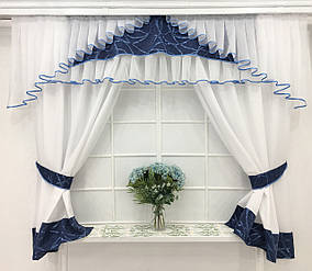 Кухонний набір штор "Ніколь" Лазур