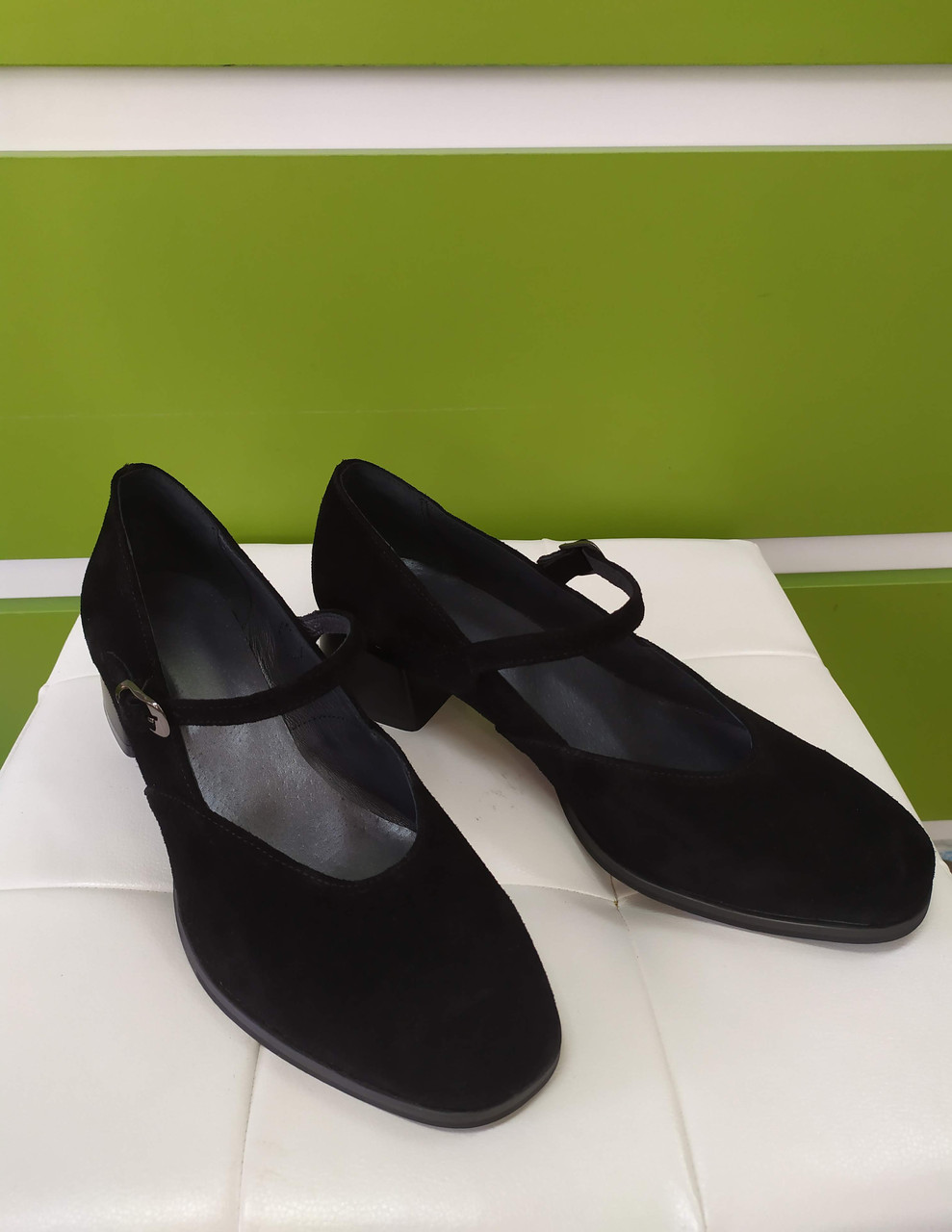 STTOPA Розміри 36-44. Туфлі великих розмірів шкіряні. Каблук 4,5 см. 147-3644-45 Чорні