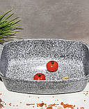 Гусятниця з кришкою 4.5 л 32х22х5см с гранітним покриттям Edenberg EB-8007 Гусятниця з антипригарним покриттям, фото 5