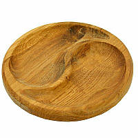 Дошка дерев'яна "Інь і Янь"сервірувальна тарілка 20 см для заливки смолою