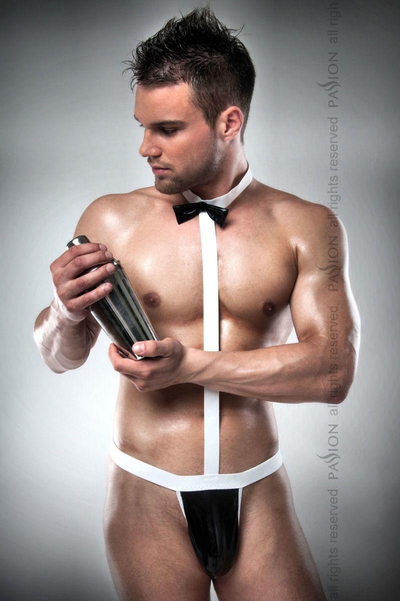 Чоловічий еротичний костюм офіціанта Passion 021 BODY S/M: дуже відверте боді.