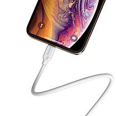 USB кабель Borofone BX14 Lightning 2m белый, фото 2