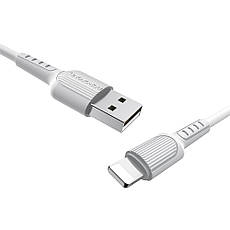 USB кабель Borofone BX16 Lightning 1m белый, фото 2