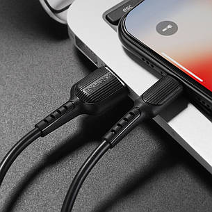 USB кабель Borofone BX16 Lightning 1m чёрный, фото 2