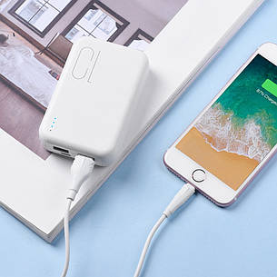 USB кабель Borofone BX18 Lightning 1m белый, фото 2